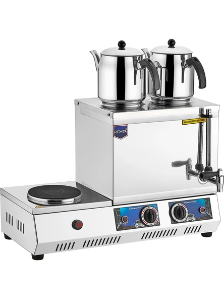 Remta K31 30 Model Çift Demlikli Pleytli Elektrikli 24 lt Çay Kazanı