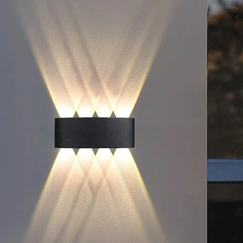 15 Watt, Amber Işık Ledli, Çok Kaliteli İç ve Dış Mekan Aydınlatma Armatürü, Led Bahçe Duvar Apliği - 8