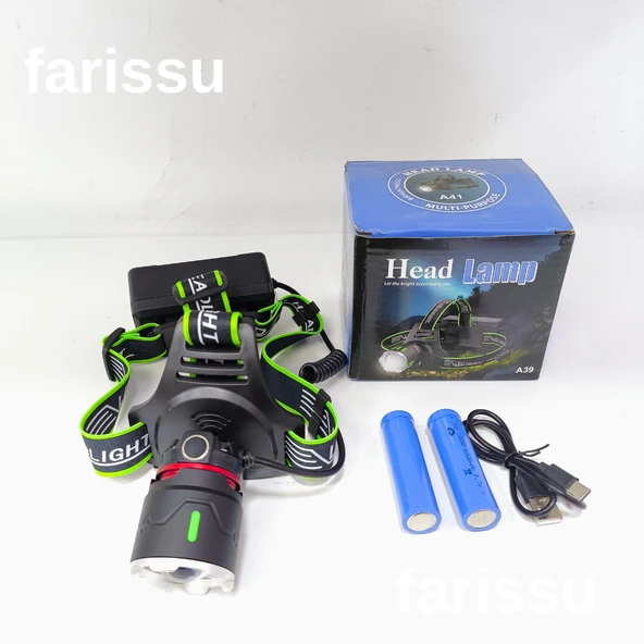 Şarjlı Zoomlu LED El Feneri | 5000+ Lümen | 2x18650 Pil | 1000m Menzil | 5 Işık Modu | IP55 Su Geçirmez