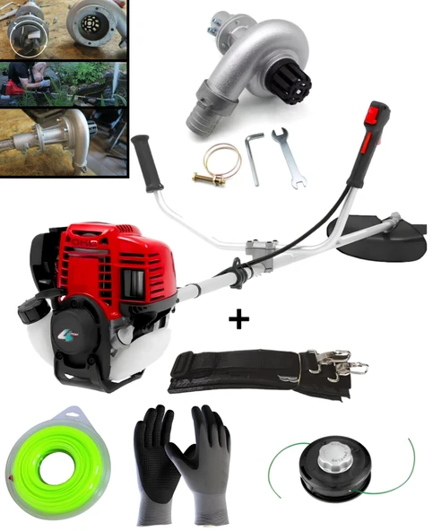 Ablacks 4 Zamanlı Yan Tırpan + Su Kaldırma Pompası Aparatı Çim Biçme Motoru ürün görseli