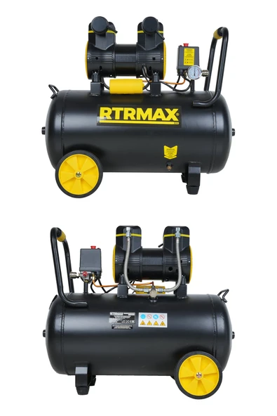 RTM7450 Yüksek Hızlı Yağsız Hava Kompresörü 50 Lt 2.0 Hp 8 Bar - 4