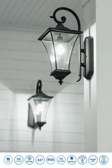 RTL01105 Rother A60 LED Ampul 15W E27 1520 Lümen 6500K Beyaz Işık - Enerji Tasarruflu Ampul - 3