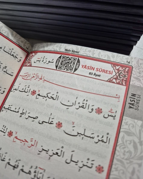 Ekonomik Mescidi Aksa Model Yasini Şerif Türkçe Okunuşlu ve Mealli Çanta Boy(11x16cm) 80shf. - 4