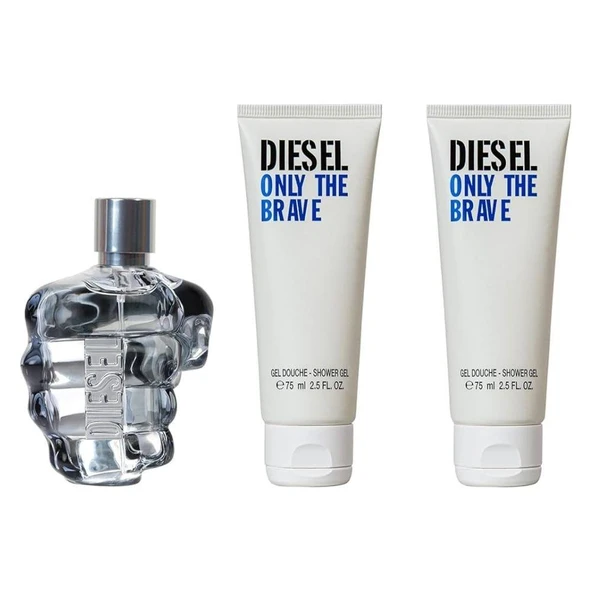 Diesel Only The Brave EDT 125 ml + 2x75 ml Duş Jeli Erkek Parfüm Seti