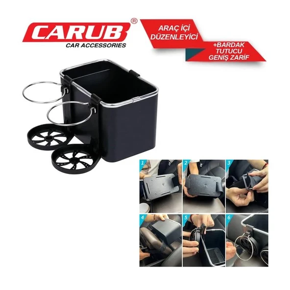 Araç İçi Düzenliyici+Bardak Tutucu - 2
