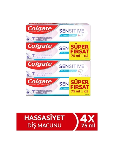 Colgate Sensitive Diş Macunu 75 ml x 4 adet ürün görseli 1