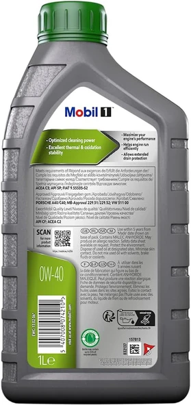 Mobil 1 Esp X3 0W40 Motor Yağı 1 L - Resim 2
