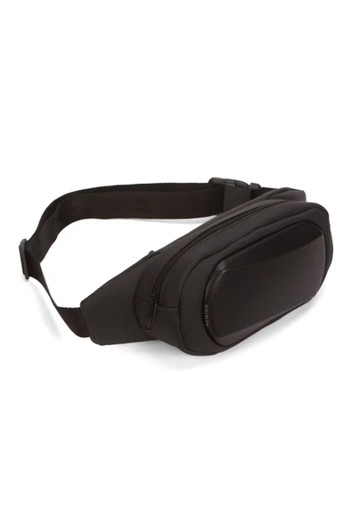 Erkek Siyah Günlük Bel Çantası Su Geçirmez Çapraz Omuz Çanta - 5