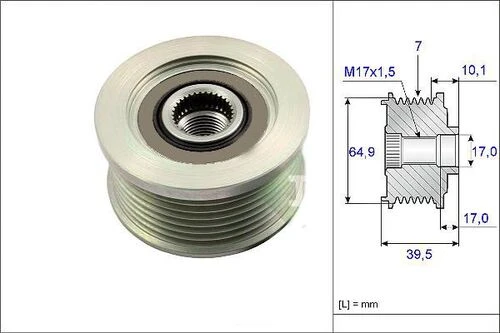 VALEO 588069 ALTERNATÖR KASNAĞI NAVARA PATHFINDER D23 SKAYSTAR 2.