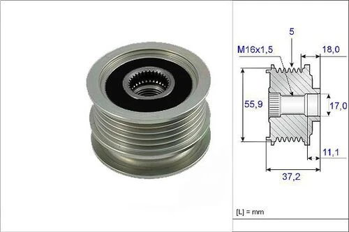 VALEO 588035 ALTERNATÖR KASNAĞI GOLF POLO PASSAT