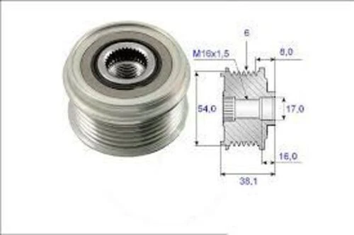 Mako 83669501 Alternatör Kasnağı 1.3 Multijet 105a 77362721