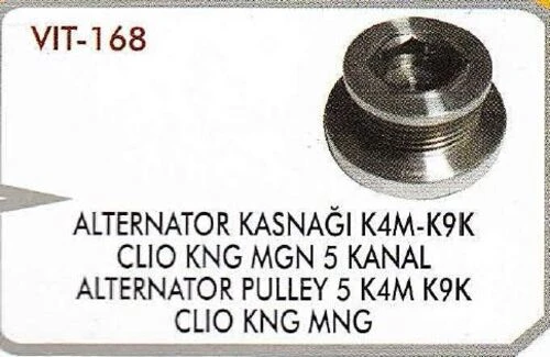 Vitesse 168 Alternatör Kasnağı Clio Kangoo Megane K4m K9k 5 Kanal 8200113636
