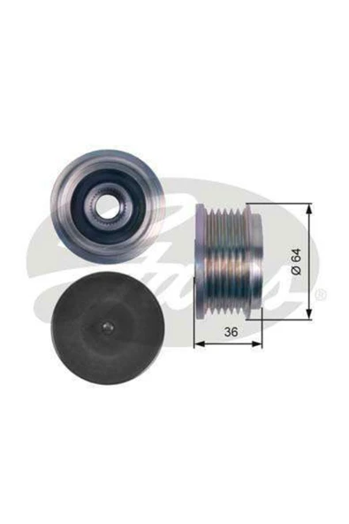 Gates OAP7131 Oap7131 - Alternator Kasnagı Rulmanlı Ducato Boxer ürün görseli 1