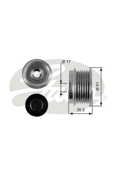 Gates OAP7100 ALTERNATÖR KASNAĞI CAPTIVA LACETTI / VITO 108 110 2
