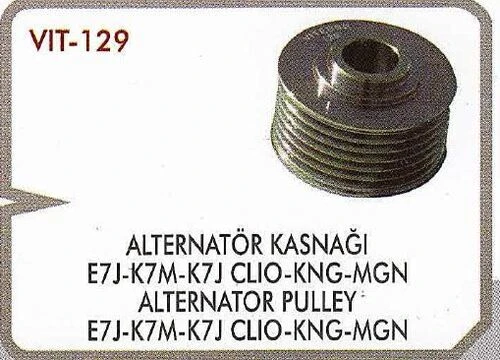 Vitesse 129 Alternatör Kasnağı Clio Megane Kangoo E7j K7m K7j 545990027 ürün görseli 1