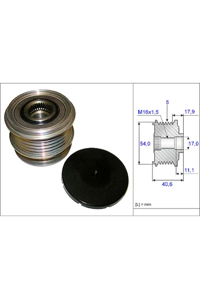 INA 535012110 ALTERNATOR KASNAGI FORD MONDEO/S60/V60 BM 07- 6G9N 10300 JD  -6G9N 10300 JD* ürün görseli 1