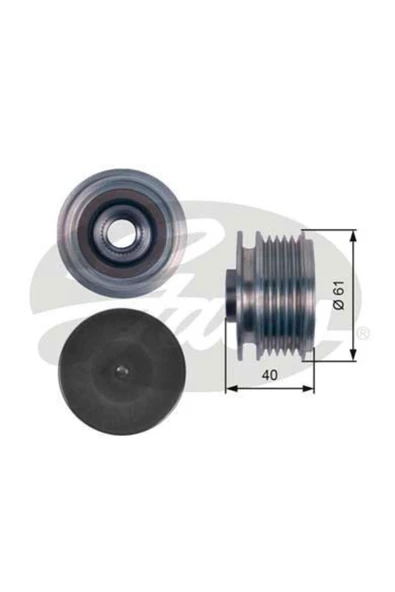 Gates OAP7117 ALTERNATÖR KASNAĞI ACCENT ERA 07-11 ACCENT ERA ACCE ürün görseli 1