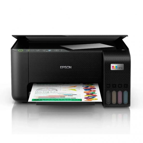 EPSON ECOTANK L3250 Renkli Deskjet AIO A4 Fotokopi Tarayıcı Wİ-Fİ Tanklı Yazıcı (Orijinal Mürekkepli)