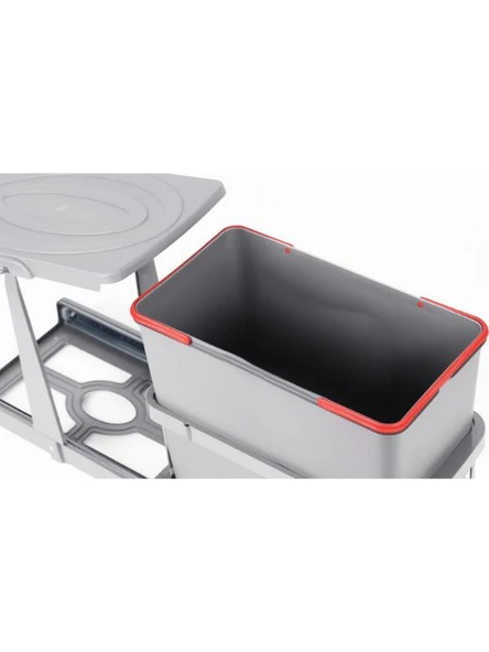 Pyramith 24 Litre Gri Çöp Kovası - 2