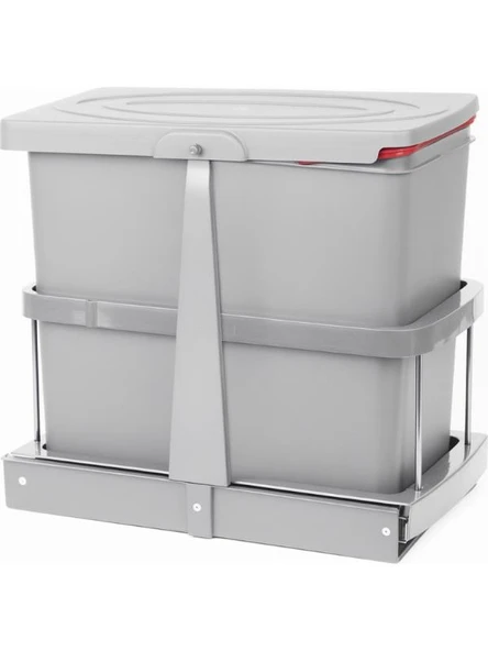 Pyramith 24 Litre Gri Çöp Kovası - 3