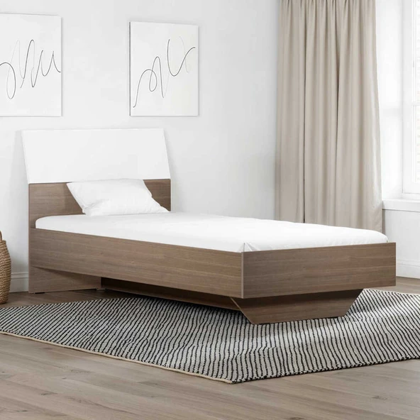 Prestij Tek Kişilik Karyola - Noce/Beyaz 95x90x195 cm - 2