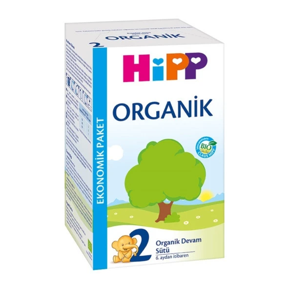Hipp 2 Organik Devam Sütü 600 Gr