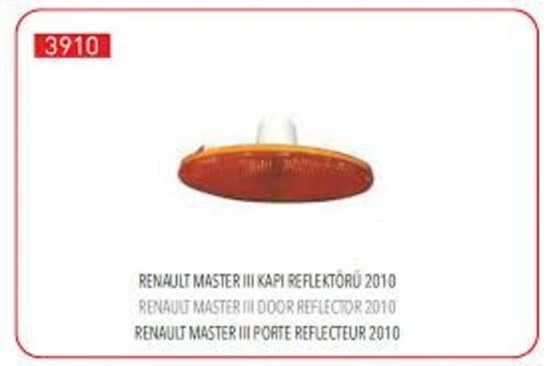 Pleksan 3910  Çamurluk Sinyali Master III 10- / Movano B 10- Kapı Reflektörü ürün görseli 1