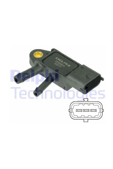 Delphi DPS00016 MANIFOLD BASINC SENSORU DPF  MAP SENSORU (NISSAN  JUKE 11/14  1.5 DCI /QASHQAI 07/13 1.5 DCI / RENAU ürün görseli