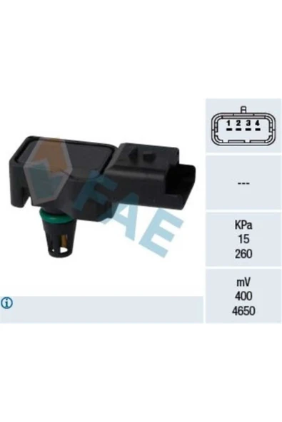 FAE 15075  BASINÇ SENSÖRÜ HAVA DS5 C4 DS3 C4 PICASSO C5 III C4 II ürün görseli