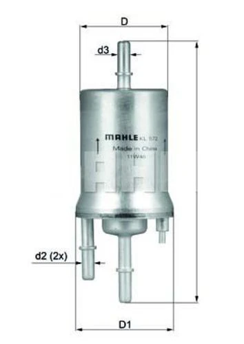 Mahle KL572 KNECHT  BENZİN FİLTRESİ GOLF V PASSAT TOURAN / A3 1.6 FSI 2.