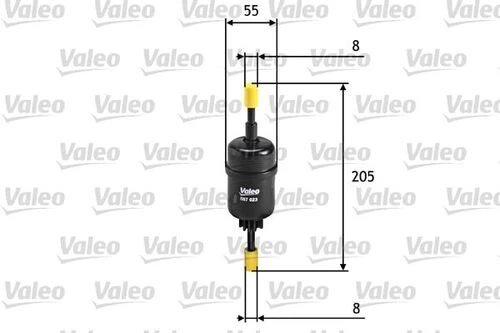 Valeo 587023  Yakıt Filtresi (Benzin) Ford Fiesta V 1.4 16V ürün görseli 1
