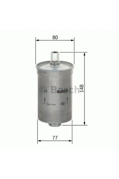 Bosch 0986AF8092 Benzın Fıltresı Mercedes W124 W201 85-95 1.8 2.0 2.3 Uyumlu - 1