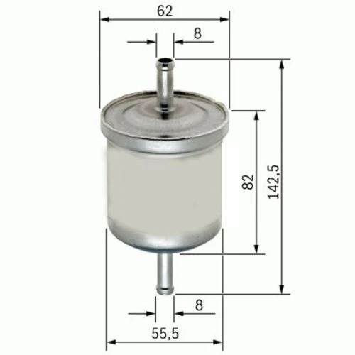 PSA 1567.C6 Benzin Filtresi CLIO Megane Laguna / 206 207 307 / C2 C3 C4 1.4 1.6 ürün görseli 1