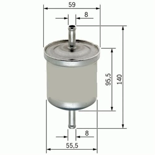 Sardes SF106 Benzin Filtresi Uno 70 / 106 205 306 309 / Astra F Vectra A / Polo III Caddy / Co 1.4 1.6 2.0 Yakıt Filtresi 37881749 ürün görseli 1