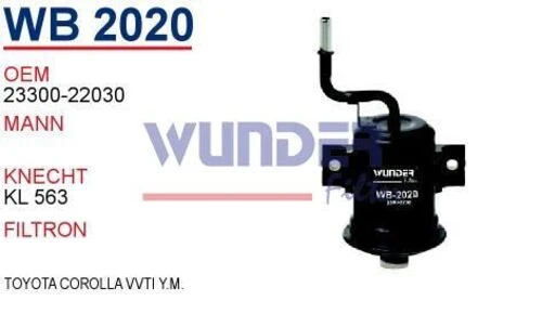 Wunder WB2020 BENZİN FİLTRESİ - Toyota Uyumlu VVTi Y.M - 1