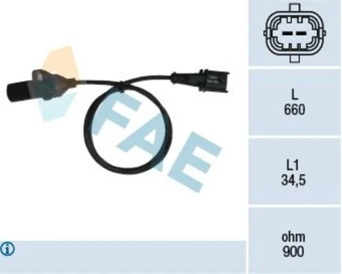 FAE 79220  KRANK MİL DEVİR SENSÖRÜ PALIO PUNTO ALEBA-STILO 1.2 16V