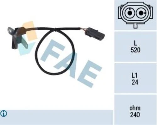 FAE 79024  KRANK MİL SENSÖRÜ LAGUNA MEGANE R21 SAFRANE SCENIC 2.0
