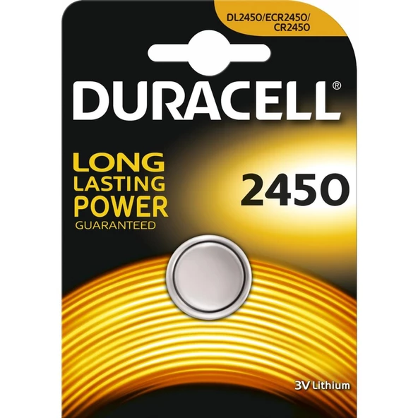 Duracell Yuvarlak Düğme Pil 2450 3 Volt