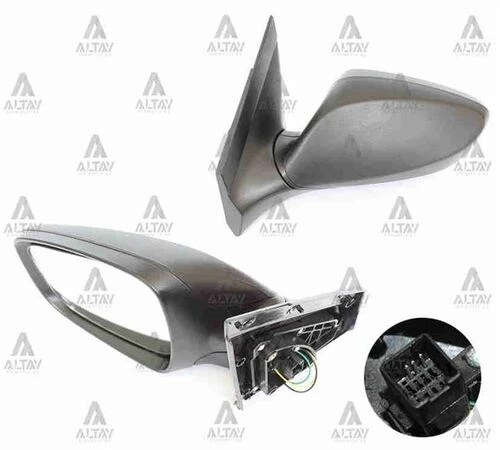 Maher 02631  Ayna Diş Dikiz Accent 11 Blue Elektrikli Isıtmalı Siyah Sol 876101r120 ürün görseli 1