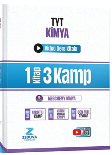 Zeduva Yayınları Meschemy Kimya TYT Kimya 1 Kitap 3 Kamp Video Ders Kitabı - 2