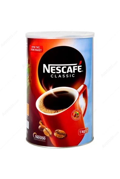 Nescafe Classic 1000gr Teneke Kahve ( 2 Adet Nesfit Hediyeli ) - Resim 2