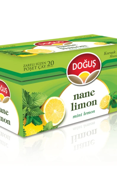 Doğuş Nane Limon Bitki Çayı Süzen Poşet 20x2gr ürün görseli