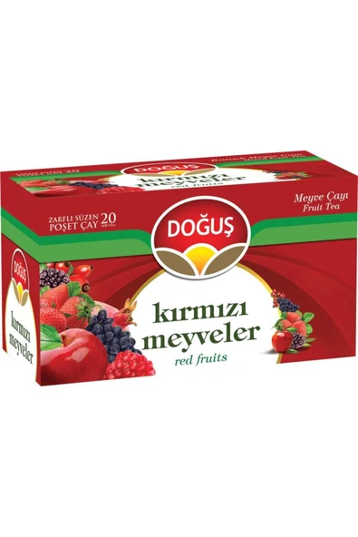 Doğuş Bitki Çayı Kırmızı Meyveler Bardak Poşet Çay 20'li ürün görseli
