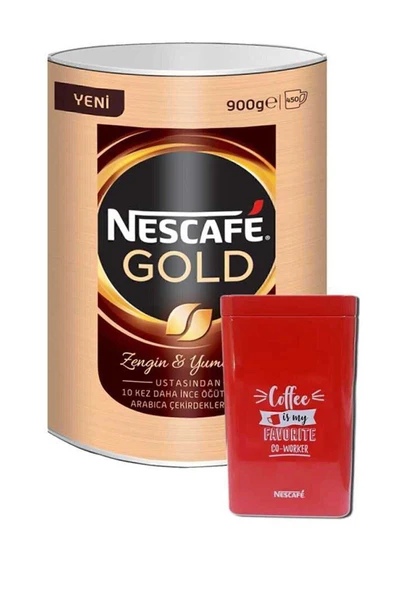Nescafe Gold Kahve Teneke Kutu 900 Gr + Kutusu Hediyeli ürün görseli