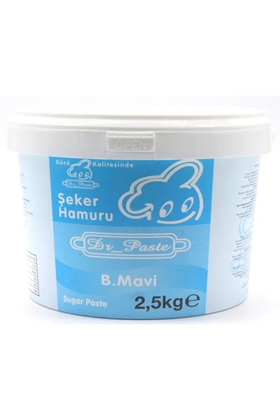 Dr.Paste Dr. Paste Şeker Hamuru 2.5 Kg. (BEBEK MAVİSİ)