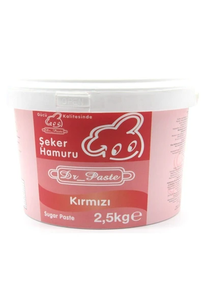 Dr.Paste Dr. Paste Şeker Hamuru 2.5 Kg. (KIRMIZI) ürün görseli