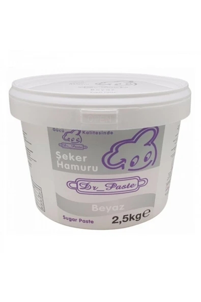 Dr.Paste Beyaz Şeker Hamuru 2.5 Kg (BEYAZ)