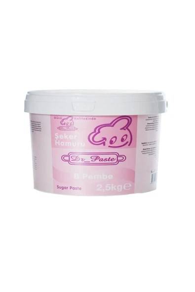 Dr.Paste Dr Paste Şeker Hamuru 2,5 Kg - Bebek Pembe