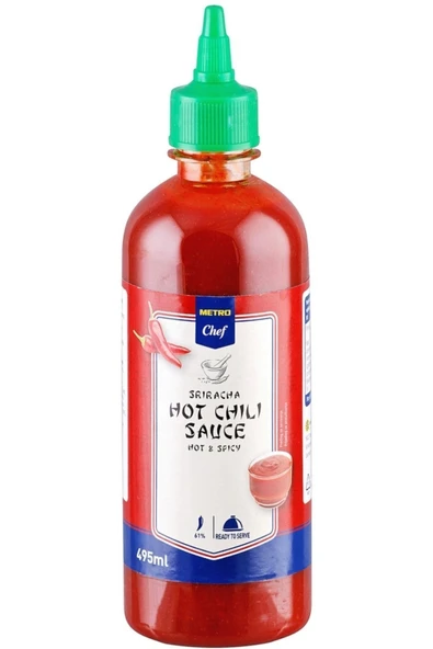 Metro Chef Sriracha Sos Hot Chili Sauce - 495 Ml