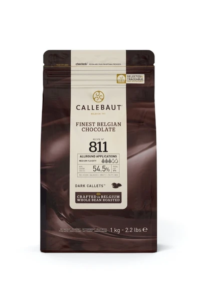Callebaut 811 Bitter Kuvertür Drop Çikolata 1 Kg